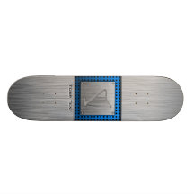 Brushed Metal-look Harp Custom Skate Board