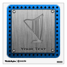 Brushed Metal-look Harp Wall Skin