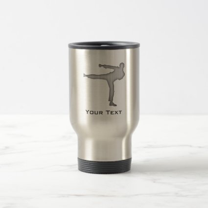 Brushed Metal-look Martial Arts Mug