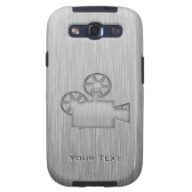 Brushed Metal-look Movie Camera Galaxy S3 Case