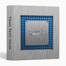 Brushed Metal-look Plane Binders