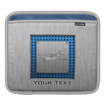 Brushed Metal-look Plane iPad Sleeve