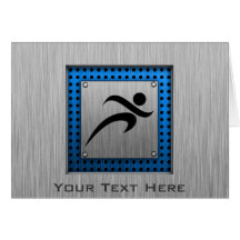 Brushed Metal look Running Cards