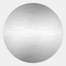 Brushed Metal Look Silver Stickers