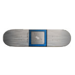 Brushed Metal-look Snow Skiing Skate Boards