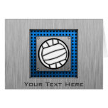 Brushed Metal look Volleyball Cards