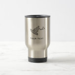 Brushed Metal-look Wakeboarder Coffee Mug