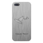 Brushed Metal-look Wakeboarder iPhone 5 Cover