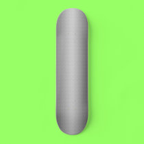 Brushed Metal Skateboard