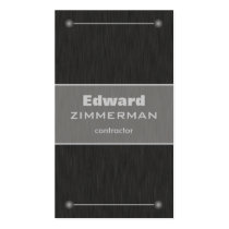 Brushed Metal: Titanium Textured Business Card