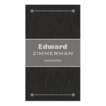 Brushed Metal: Titanium Textured Business Card