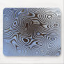 Brushed Nickel Abstract Squiggle Mousepad