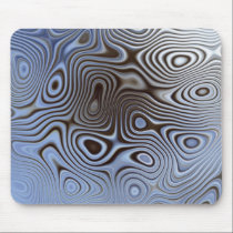 Brushed Nickel Abstract Squiggle Mousepad mousepads