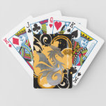 Brushed Silver Dragon Grunge Tattoo Card Deck