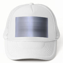 Brushed Silver Metal Textured Mesh Hats