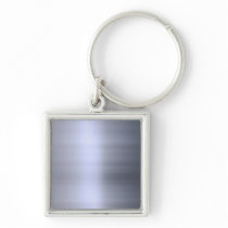 Brushed Silver Metal Textured Key Chain