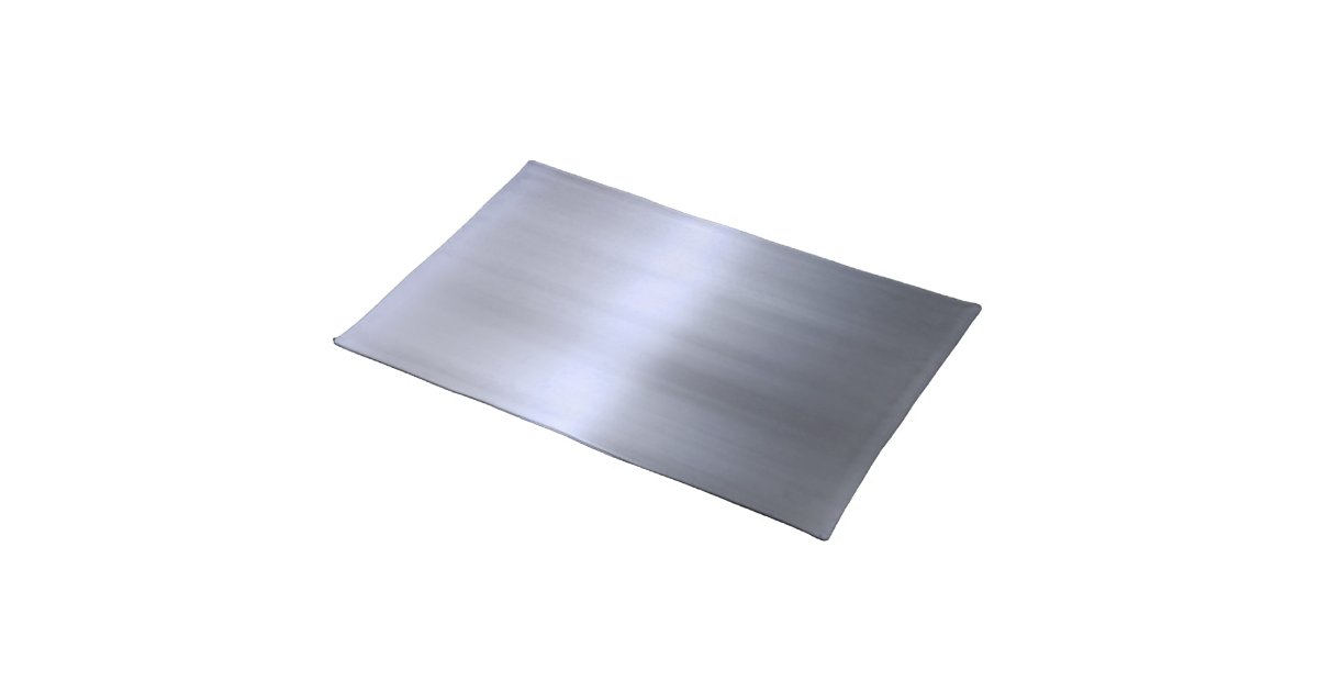 Brushed Silver Metal Textured Placemat Zazzle