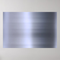 Brushed Silver Metal Textured Print