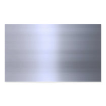 Brushed Silver Metal Textured Rectangular Sticker