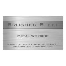 Brushed Steel Business card