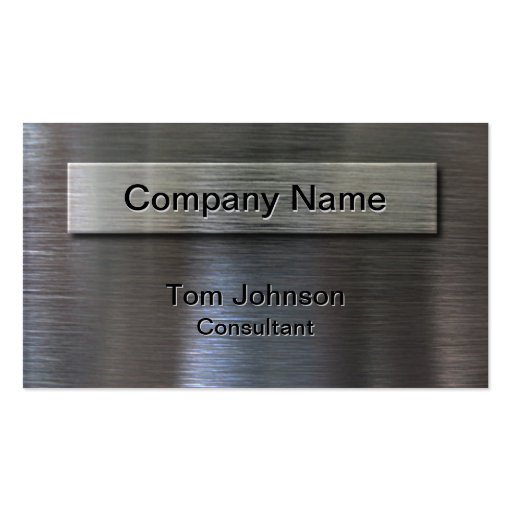 Brushed Steel Business Card