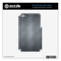 Brushed Steel iPod Touch 4G Decals