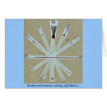 Brushes used in lacquer painting, fig 5 Ukiyo-e. Cards