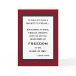 Brushfires of Freedom Birthday Card