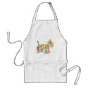 Brushfolks Scotties in A Scotty aprons by MJLemieurDesigns Brushfolks Scotties in A Scotty aprons