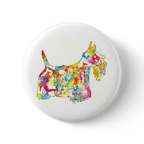 Brushfolks Scotties in A Scotty Button