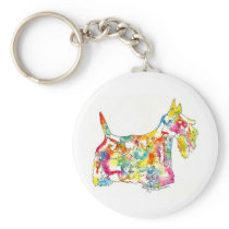 Brushfolks Scotties in A Scotty Keychain