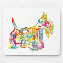 Brushfolks Scotties in A Scotty mousepads by MJLemieurDesigns Brushfolks Scotties in A Scotty mousepads