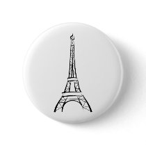 Brushstroke Eiffel Tower buttons by White_Wedding Brushstroke Eiffel Tower buttons