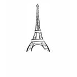 Brushstroke Eiffel Tower Tshirt