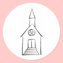 Brushstroke Wedding Chapel stickers by White_Wedding Brushstroke Wedding Chapel stickers