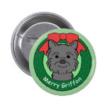 Brussels Griffon Christmas Pin