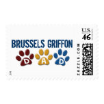 BRUSSELS GRIFFON DAD Paw Print 1 postage