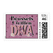 Brussels Griffon DIVA Postage Stamps