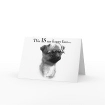 Brussels Griffon Happy Face Cards