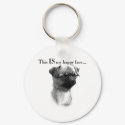 Brussels Griffon Happy Face keychains