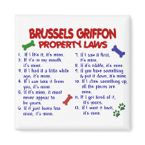 BRUSSELS GRIFFON Property Laws 2 magnets by poochloverstuff BRUSSELS GRIFFON Property Laws 2 magnets