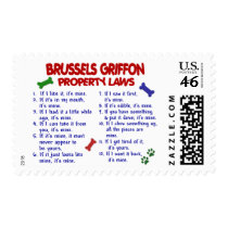 BRUSSELS GRIFFON Property Laws 2 Postage Stamp