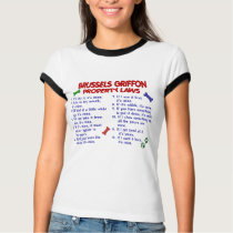 BRUSSELS GRIFFON Property Laws 2 t-shirts by poochloverstuff BRUSSELS GRIFFON Property Laws 2 t-shirts