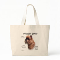 Brussels Griffon (rough) History Design Tote Bags