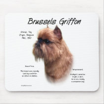 Brussels Griffon (rough) History Design Mouse Pads
