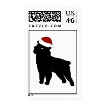 Brussels Griffon Santa Hat Stamps