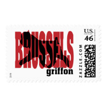 Brussels Griffon silhouette Postage