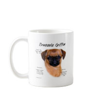 Brussels Griffon (smooth) History Design Mugs