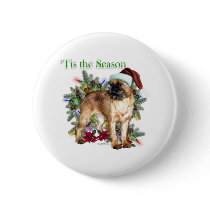 Brussels Griffon Tis the Season - Button