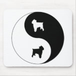 Brussels Griffon Yin Yang Mouse Pads